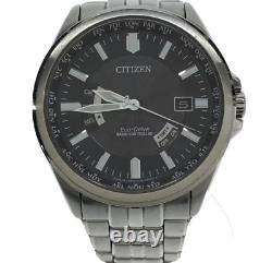 CITIZEN Watch ECO-DRIVE H145-S073545 Radio Solar Direct Flight With Box Used