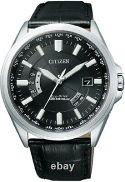 Citizen Collection CB0011-18E Eco-Drive Direct Flight Men's Watch Leather Black