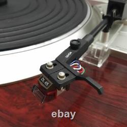 Denon DP-37F 2-Speed Direct-Drive Turntable Good Condition From Japan Black