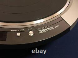 Denon DP-80 Direct Drive Turntable Black operation confirmed Cleaned Near Mint
