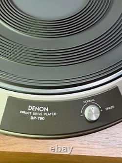 Denon Dp-790 Direct Drive Manual Turntable The Rotation Is Stable Black Painted