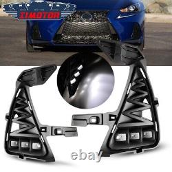 For 2017-2020 Lexus IS200 IS300 IS350 LED Fog Lights Driving Front Lamps Pair