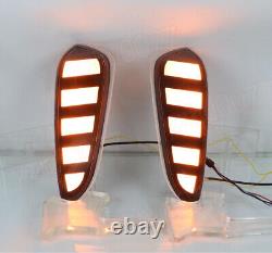 For Toyota bZ4X 2023-2024 Front Bumper LED Driving Lights Turn Signal Lights 2PC