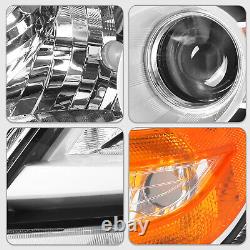 Halogen Black Amber Corner Headlights Pair For 2011-2017 Honda Odyssey L+R