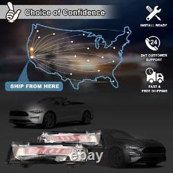 LED DRL Fog Lights For 2018 2019 2020 2021 2022 Ford Mustang Driving Lamps Pair