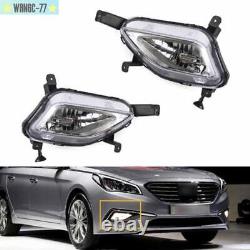 L&R Front Bumper Fog Light Driving Lamps For Hyundai Sonata 2015 2016 2017