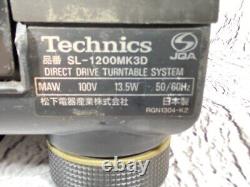 Technics SL-1200MK3D Direct Drive DJ Turntable Black tested cleaned Overhaul