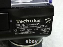 Technics SL-1200MK5G Black Direct Drive DJ Turntable SL-1200 MK5G K Very Good