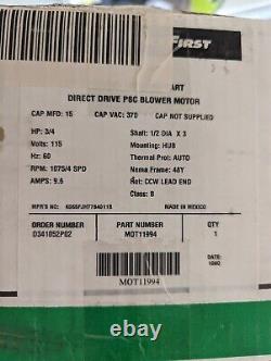 Trane Direct Drive PSC Blower Motor MOT11994
