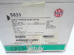 US Motors 5831 K55HXKCW-9441 Direct Drive Blower Motor 1/4 HP Single Phase Black