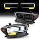 Vland Full Led Reflector Headlights Withdrl For 2016-21 Toyota Tacoma Front Lamps