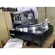 Yamaha Gt-2000 Turntable Black Silver With New Dust Cover Maintained