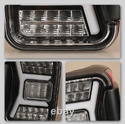 Feux arrière à LED pour Jeep Gladiator JT 19-22 Lampe de signalisation de conduite noire/transparente