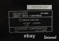 Kenwood KP-990 Quartz Pll Direct Drive Player en très bon état