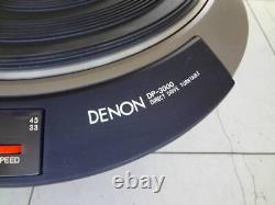 Opération confirmée de la platine tourne-disque Denon DP-3000 à entraînement direct et servocommande - Excellente qualité japonaise