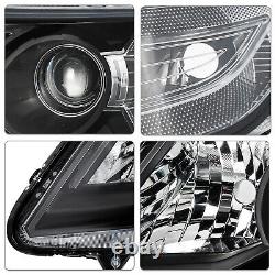 Phares halogènes noirs pour coin transparent pour paire de phares pour Honda Odyssey 2011-2017 L+R