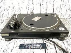 Platine vinyle DJ Technics SL-1200MK3D à entraînement direct, couleur noire, testée, nettoyée et révisée