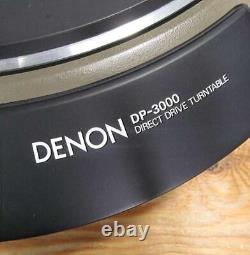 Platine vinyle Denon DP-3000 à entraînement direct avec servo-moteur, vintage 1972, lecteur de disques analogiques JP
