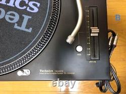 Platine vinyle Technics SL-1200MK6 noire en paire avec entraînement direct pour DJ SL1200 MK6 K en provenance du Japon