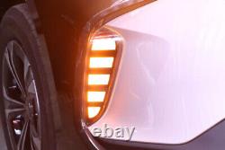 Pour Toyota bZ4X 2023-2024 Feux de conduite à LED pour pare-chocs avant Feux de signalisation 2PC