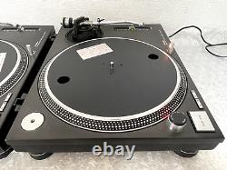 Système de platine DJ Technics SL-1200MK3 à entraînement direct en paire, SL-1200 MK3 Noir, d'occasion.