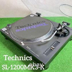 Système de platine DJ Technics SL-1200MK3 à entraînement direct, noir