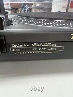Système de platine DJ à entraînement direct Technics SL-1200MK3 SL-1200 MK3 Noir Japon