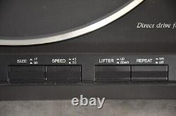 Système de platine vintage Denon DP-7F à entraînement direct, lecteur de disques testé et fonctionnel