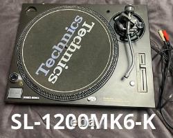 Technics SL-1200MK6 - Platine vinyle DJ à entraînement direct, couleur noire, excellente boîte